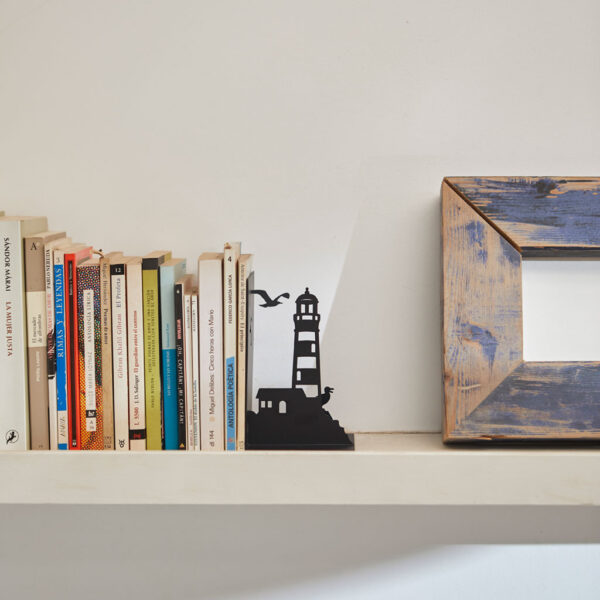 Buchstütze "Leuchtturm" schwarz – Bild 4