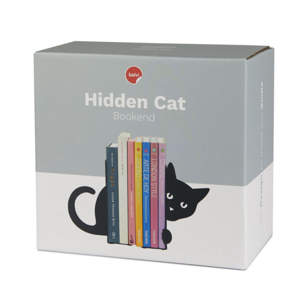 Buchstütze "hidden cat" – Bild 2